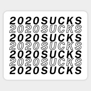 2020 Sucks - Minimalist Typography Design Sticker